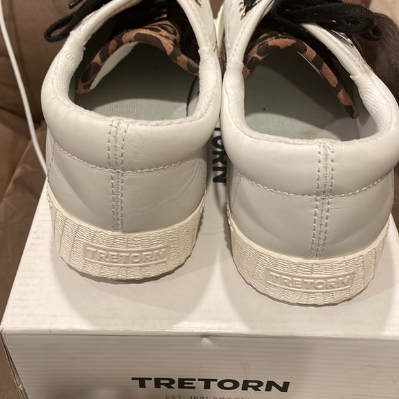 ☀️Tretorn wtNYLite25 Plus Vintage white/ tan + black multi leather suede ☀️ - Picture 4 of 10